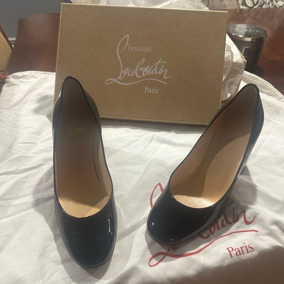 Christian Louboutin Black Patent Leather Heels - Picture 5 of 10